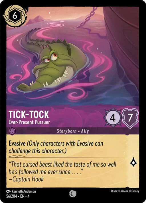 Tick-Tock - Ever-Present Pursuer (56/204) [Ursula’s Return] - Lorcana Single