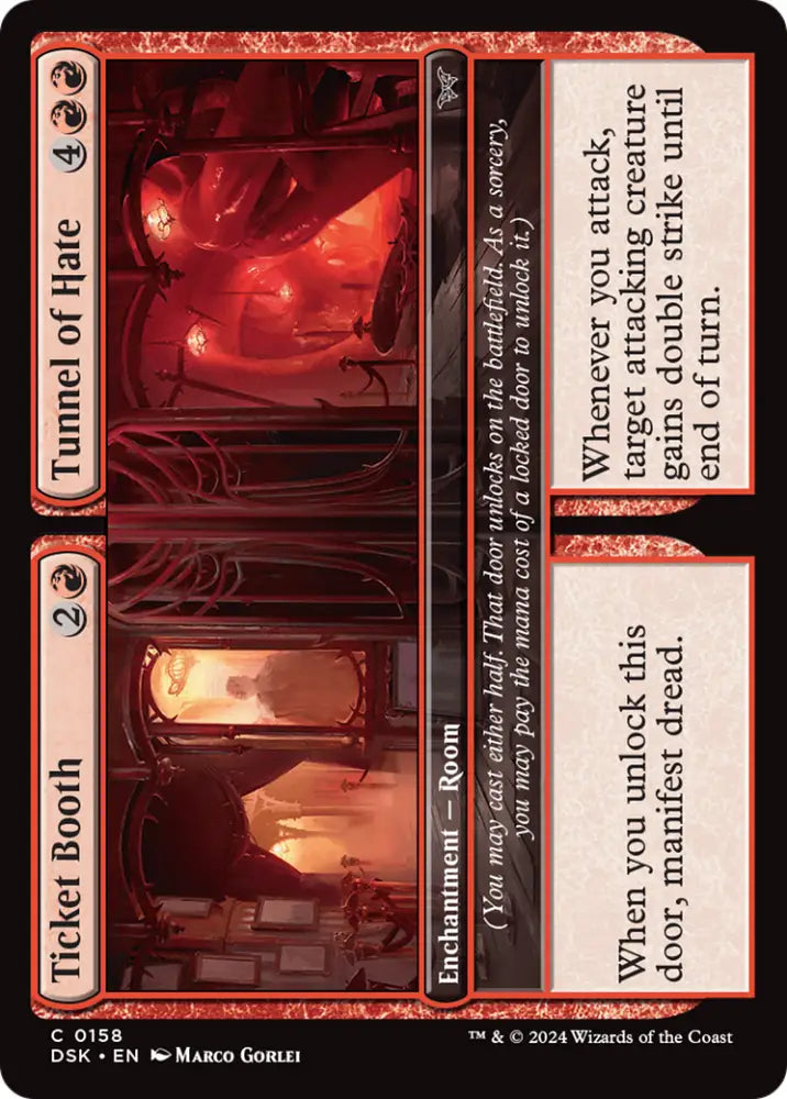 Ticket Booth // Tunnel of Hate [Duskmourn: House of Horror] - MTG Single