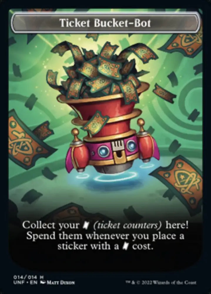 Ticket Bucket-Bot Token [Unfinity Tokens] - MTG Single