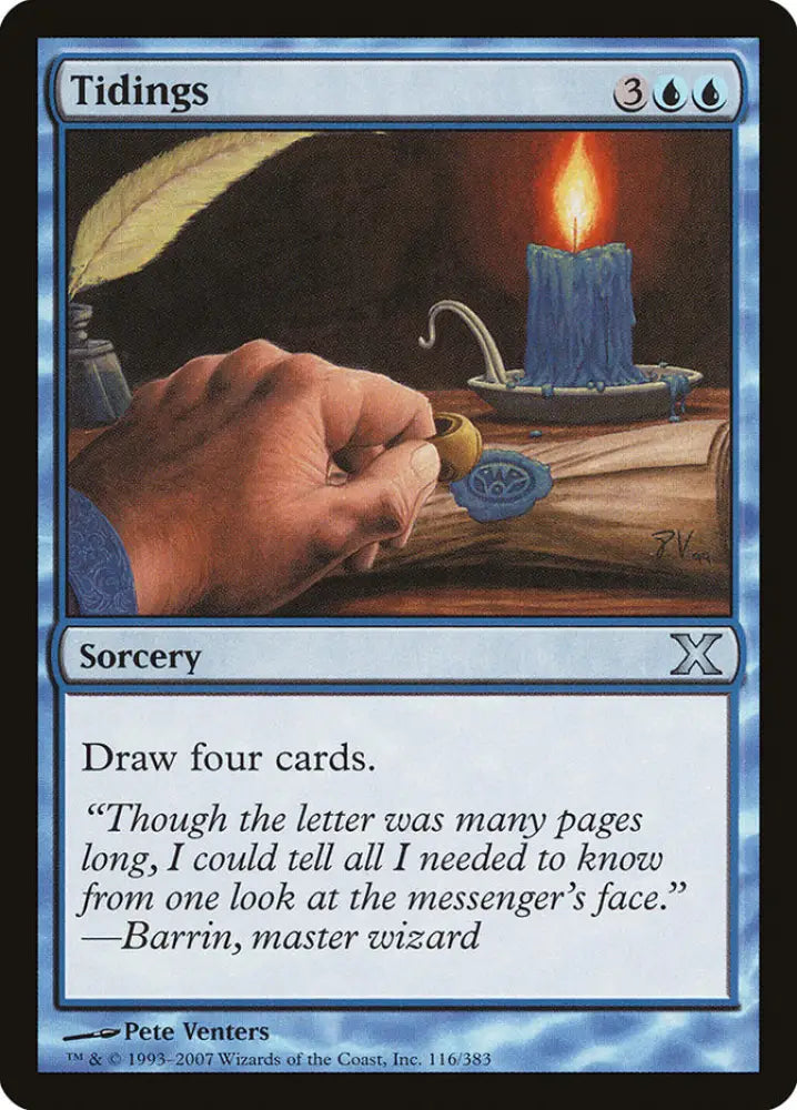 Tidings [Tenth Edition] - MTG Single