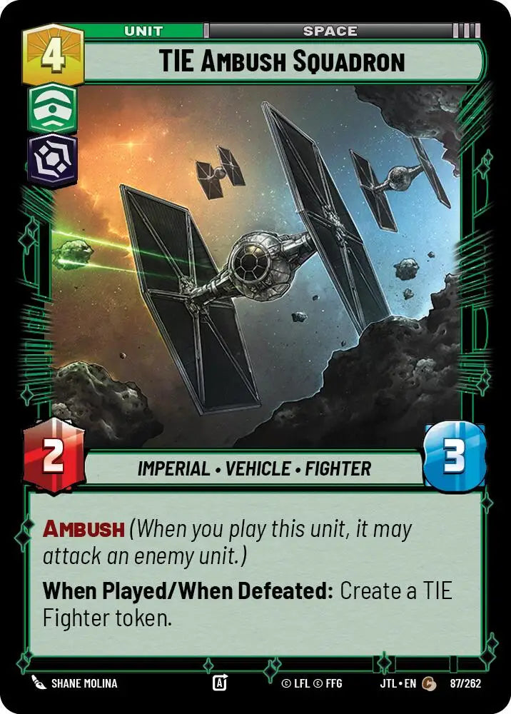 TIE Ambush Squadron (087/257) [Jump to Lightspeed] - Star Wars: Unlimited Single