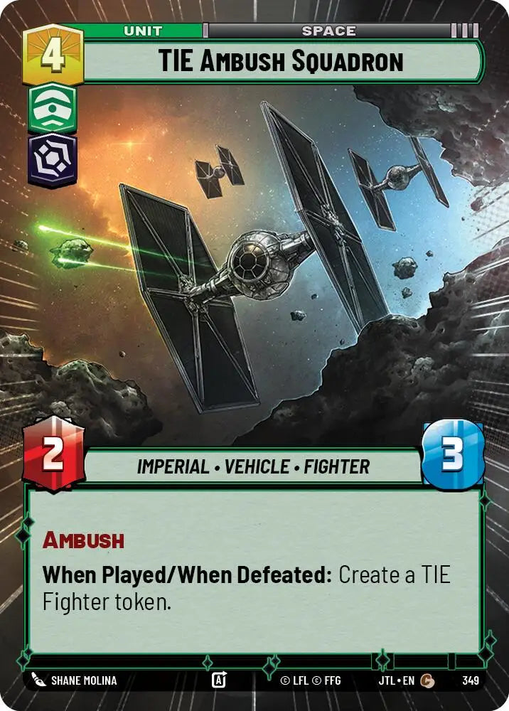 TIE Ambush Squadron (Hyperspace) (349) [Jump to Lightspeed] - Star Wars: Unlimited Single