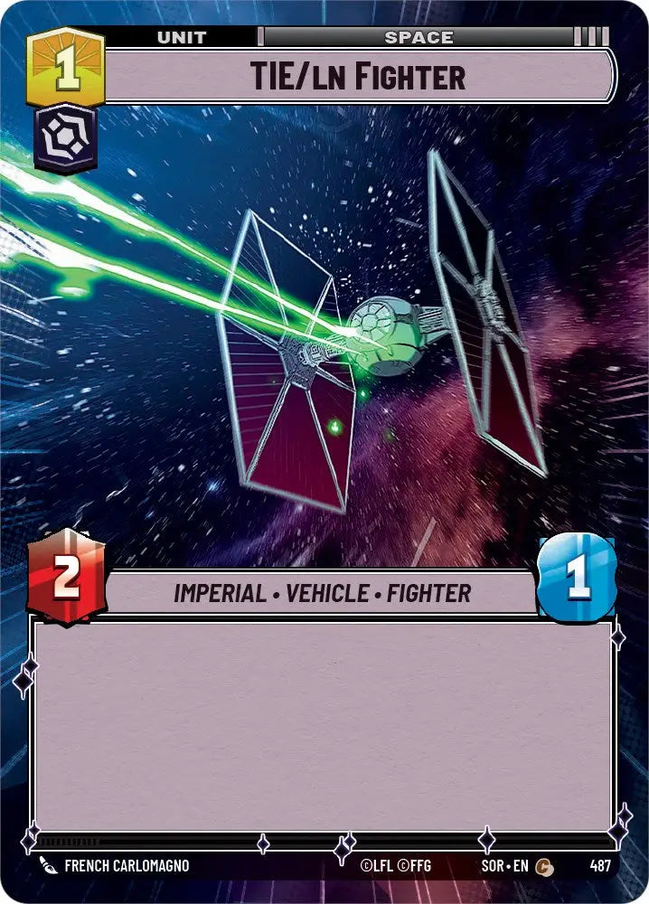 TIE/ln Fighter (Hyperspace) (487) [Spark of Rebellion] - Star Wars: Unlimited Single
