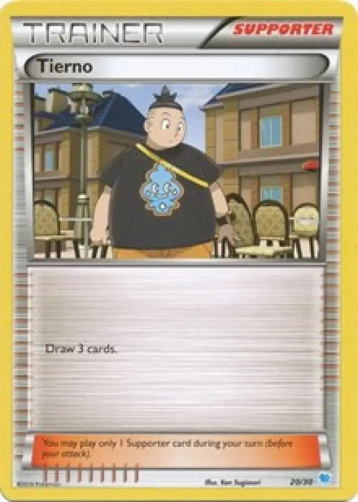 Tierno (20/30) [XY: Trainer Kit 3 - Suicune] - Pokemon Single