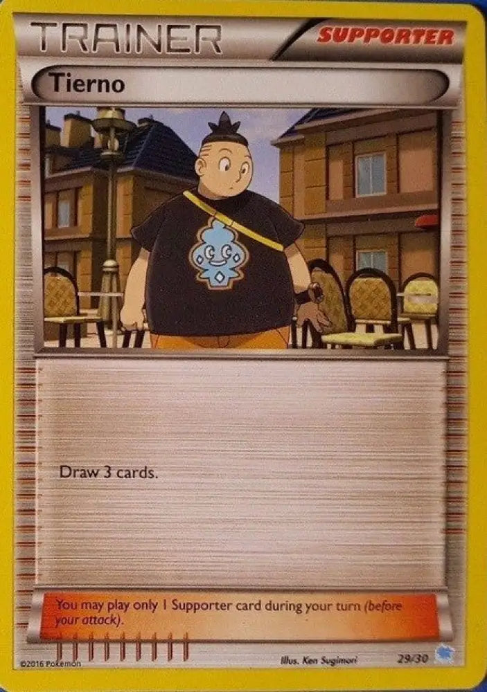 Tierno (29/30) [XY: Trainer Kit 3 - Suicune] - Pokemon Single