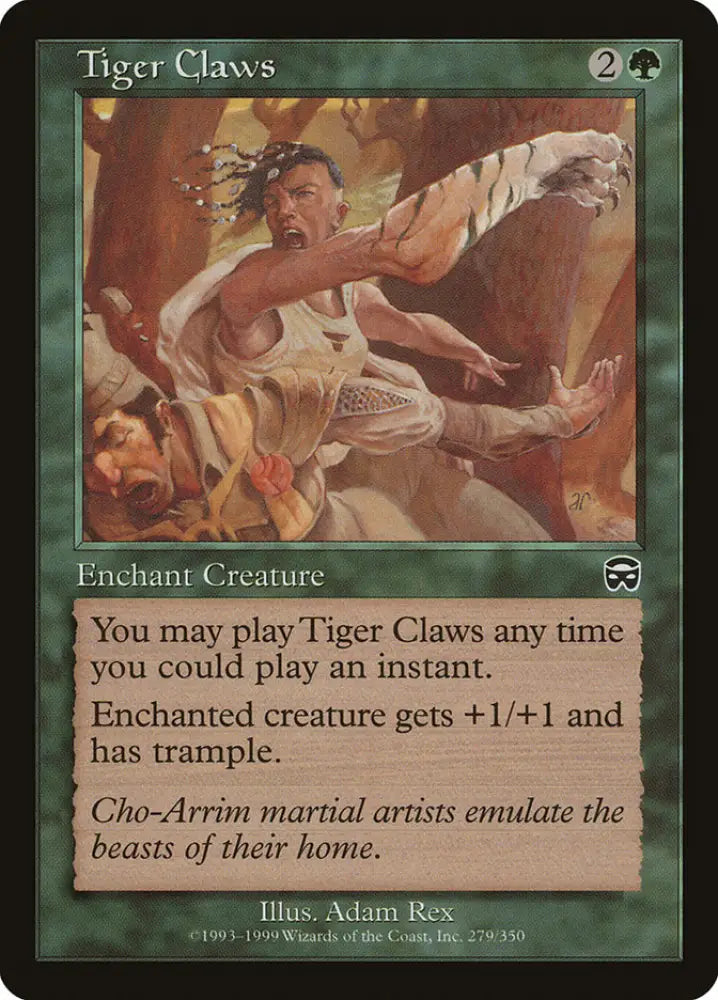 Tiger Claws [Mercadian Masques] - MTG Single