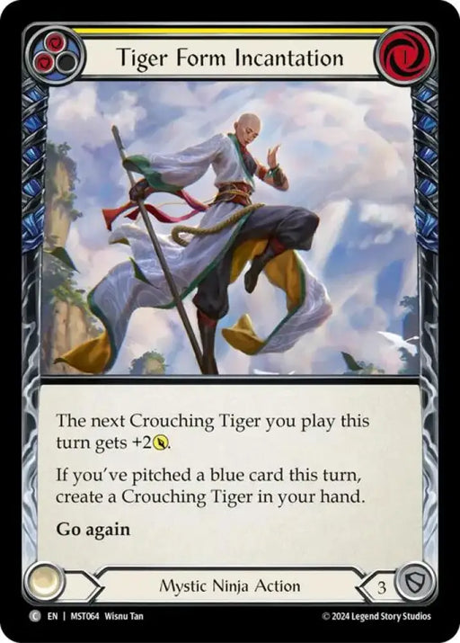 Tiger Form Incantation (Yellow) [Part the Mistveil] Rainbow Foil - Flesh And Blood Single