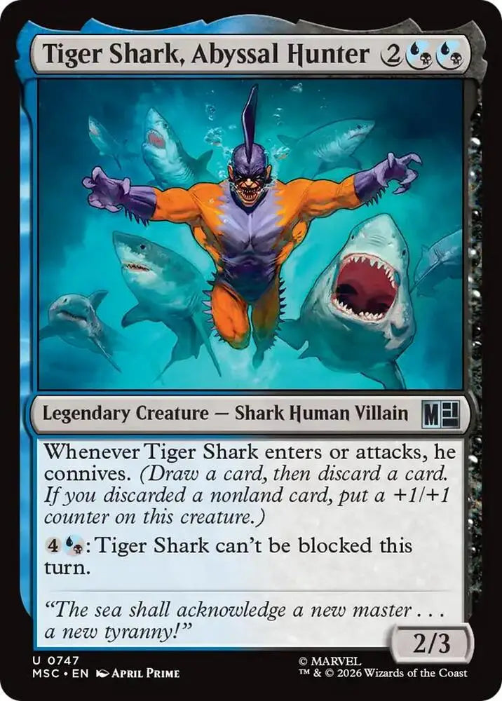 Tiger Shark, Abyssal Hunter (747) [Marvel Super Heroes Commander]
