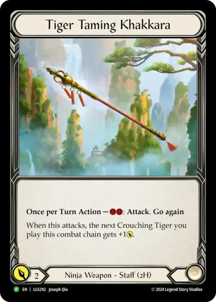Tiger Taming Khakkara [LGS292] (Promo) Rainbow Foil - Flesh And Blood Single