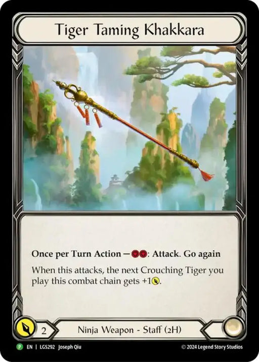 Tiger Taming Khakkara [LGS292] (Promo) Rainbow Foil - Flesh And Blood Single