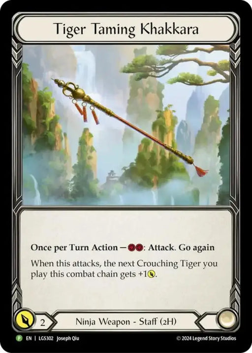 Tiger Taming Khakkara [LGS302] (Promo) Cold Foil - Flesh And Blood Single