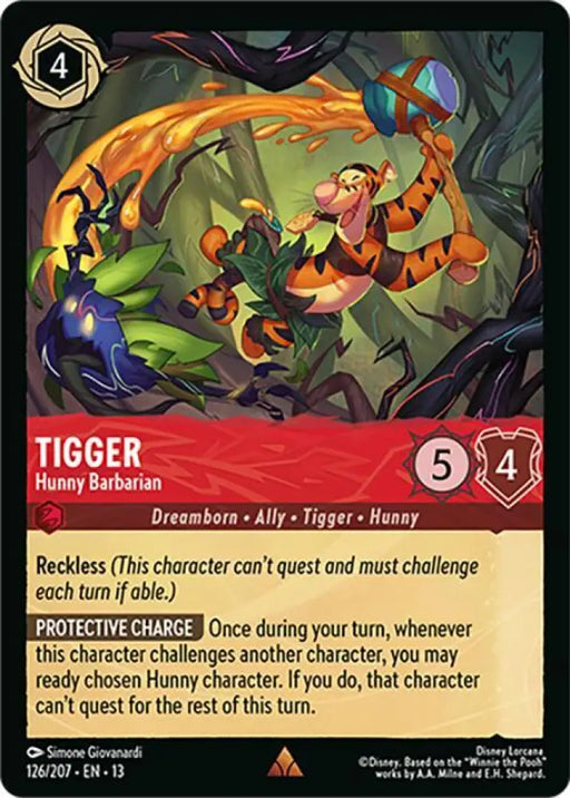 Tigger - Hunny Barbarian (126/204) [Attack of the Vine!]