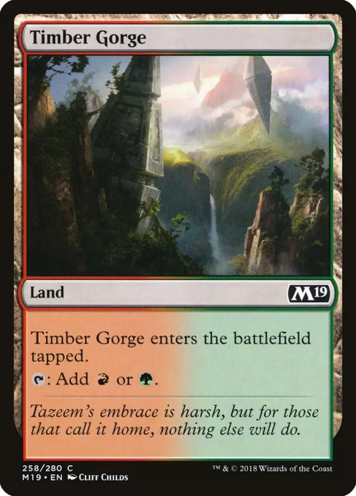 Timber Gorge [Core Set 2019] - MTG Single