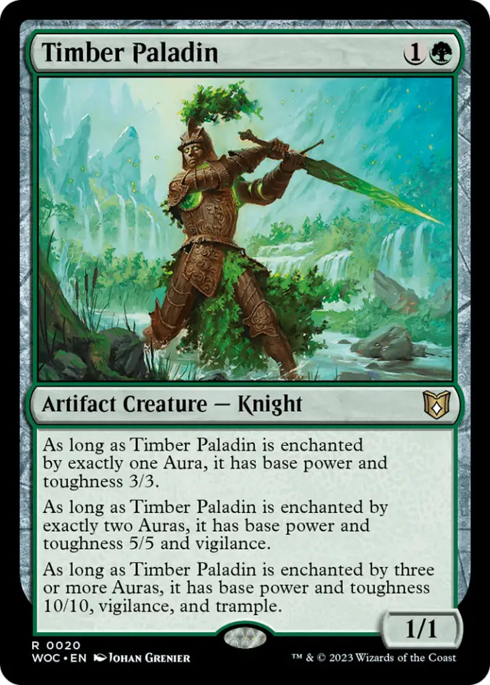 Timber Paladin [Wilds of Eldraine Commander] - MTG Single