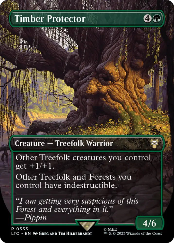 Timber Protector (Borderless) [The Lord of the Rings: Tales of Middle-Earth Commander] - MTG Single