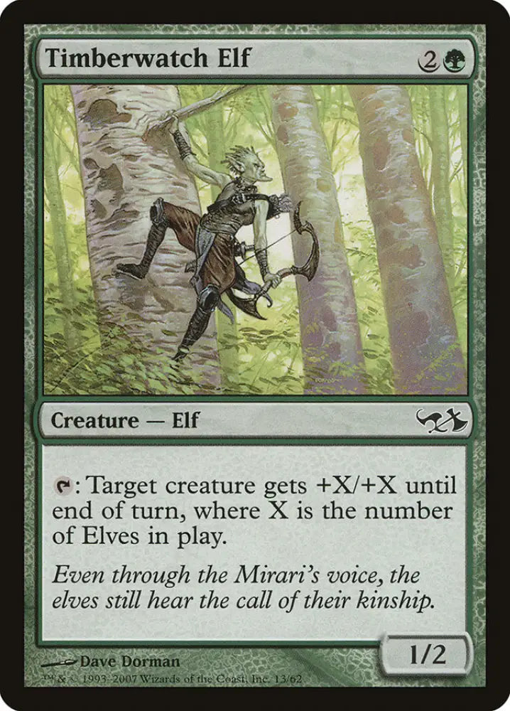 Timberwatch Elf [Duel Decks: Elves vs. Goblins] - MTG Single