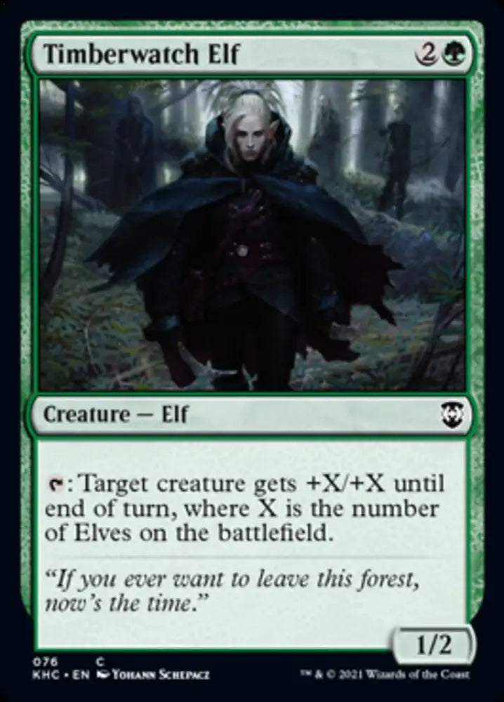 Timberwatch Elf [Kaldheim Commander] - MTG Single