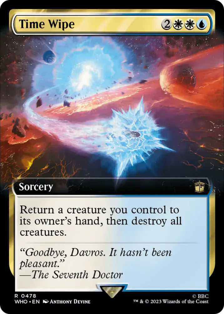 Time Wipe (Extended Art) [Doctor Who] - MTG Single