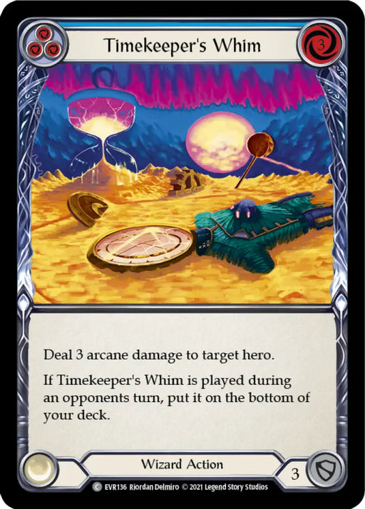 Timekeeper’s Whim (Blue) [Everfest] 1st Edition Rainbow Foil - Flesh And Blood Single