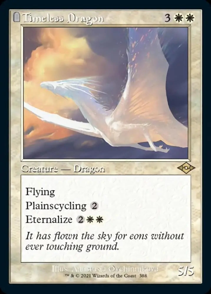 Timeless Dragon (Retro Foil Etched) [Modern Horizons 2] - MTG Single