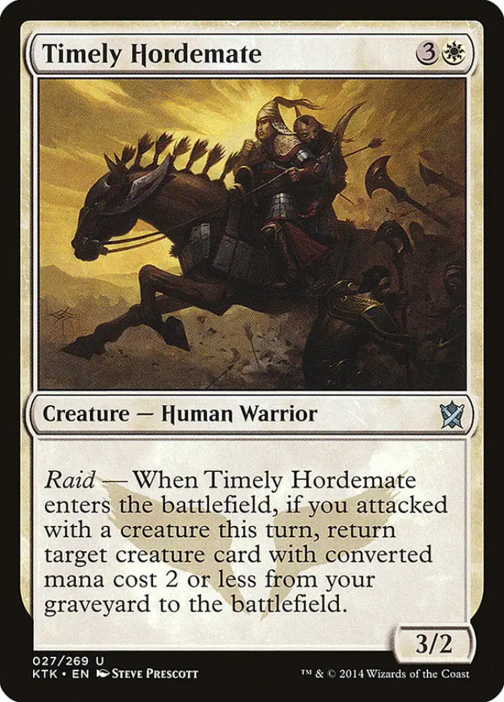 Timely Hordemate [Khans of Tarkir] - MTG Single