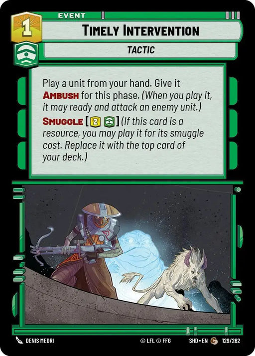 Timely Intervention (129/262) [Shadows of the Galaxy] - Star Wars: Unlimited Single