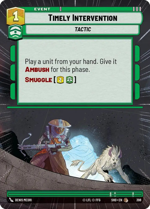 Timely Intervention (Hyperspace) (398) [Shadows of the Galaxy] - Star Wars: Unlimited Single
