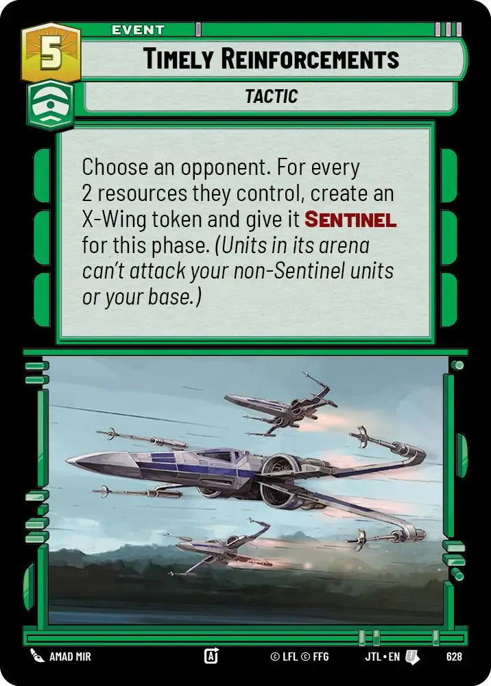 Timely Reinforcements (Foil) (628) [Jump to Lightspeed] - Star Wars: Unlimited Single