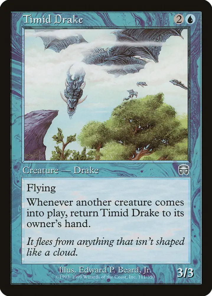 Timid Drake [Mercadian Masques] - MTG Single