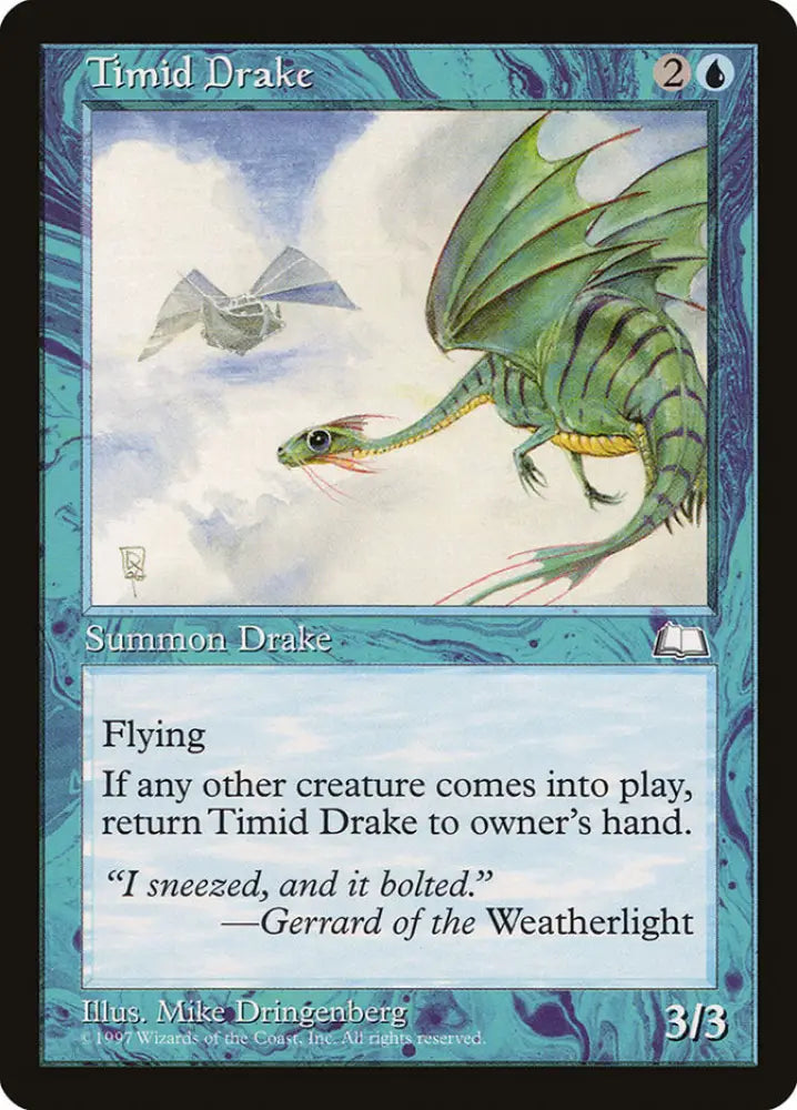 Timid Drake [Weatherlight] - MTG Single