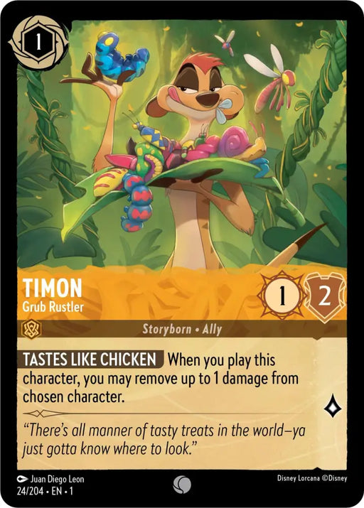 Timon - Grub Rustler (24/204) [The First Chapter] - Lorcana Single
