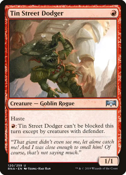 Tin Street Dodger [Ravnica Allegiance] - MTG Single