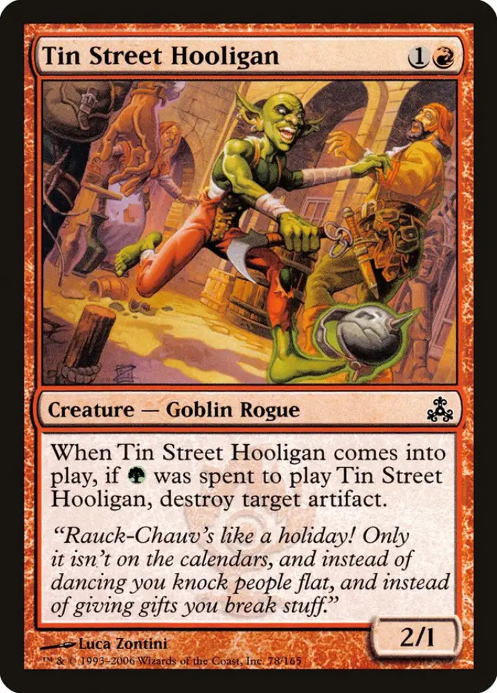 Tin Street Hooligan [Guildpact] - MTG Single