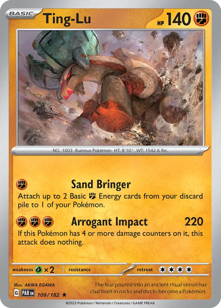 Ting-Lu (109/182) [Scarlet & Violet: Paradox Rift] - Pokemon Single