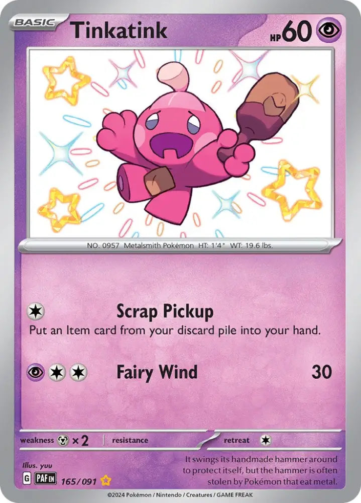 Tinkatink (165/091) [Scarlet & Violet: Paldean Fates] - Pokemon Single