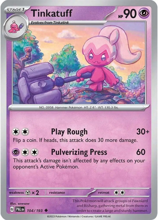 Tinkatuff (104/193) [Scarlet & Violet: Paldea Evolved] - Pokemon Single