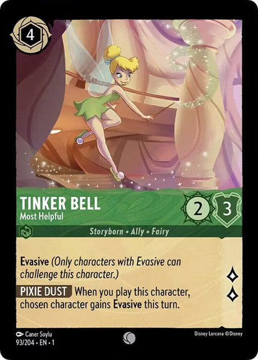 Tinker Bell - Most Helpful (93/204) [The First Chapter] - Lorcana Single