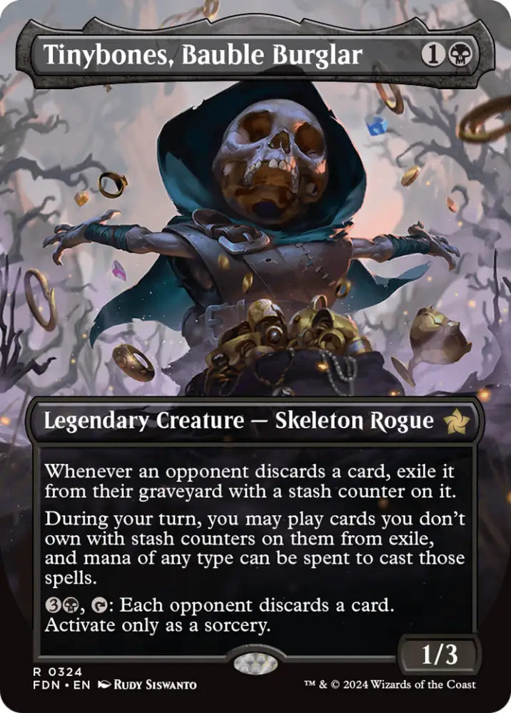 Tinybones Bauble Burglar (Borderless) [Foundations] - MTG Single