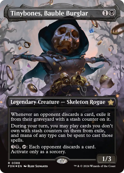 Tinybones Bauble Burglar (Borderless) (Mana Foil) [Foundations] - MTG Single