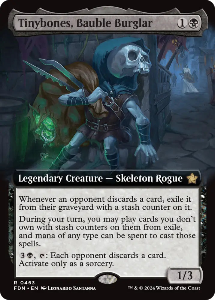 Tinybones Bauble Burglar (Extended Art) [Foundations] - MTG Single
