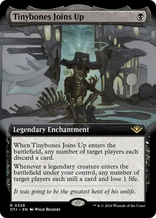Tinybones Joins Up (Extended Art) [Outlaws of Thunder Junction] - MTG Single