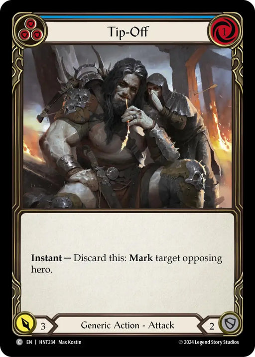 Tip-Off (Blue) [The Hunted] Rainbow Foil - Flesh And Blood Single