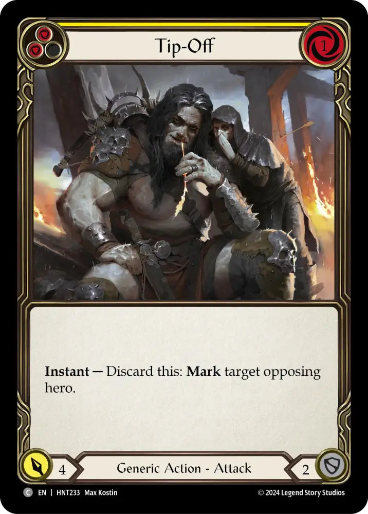 Tip-Off (Yellow) [The Hunted] - Flesh And Blood Single