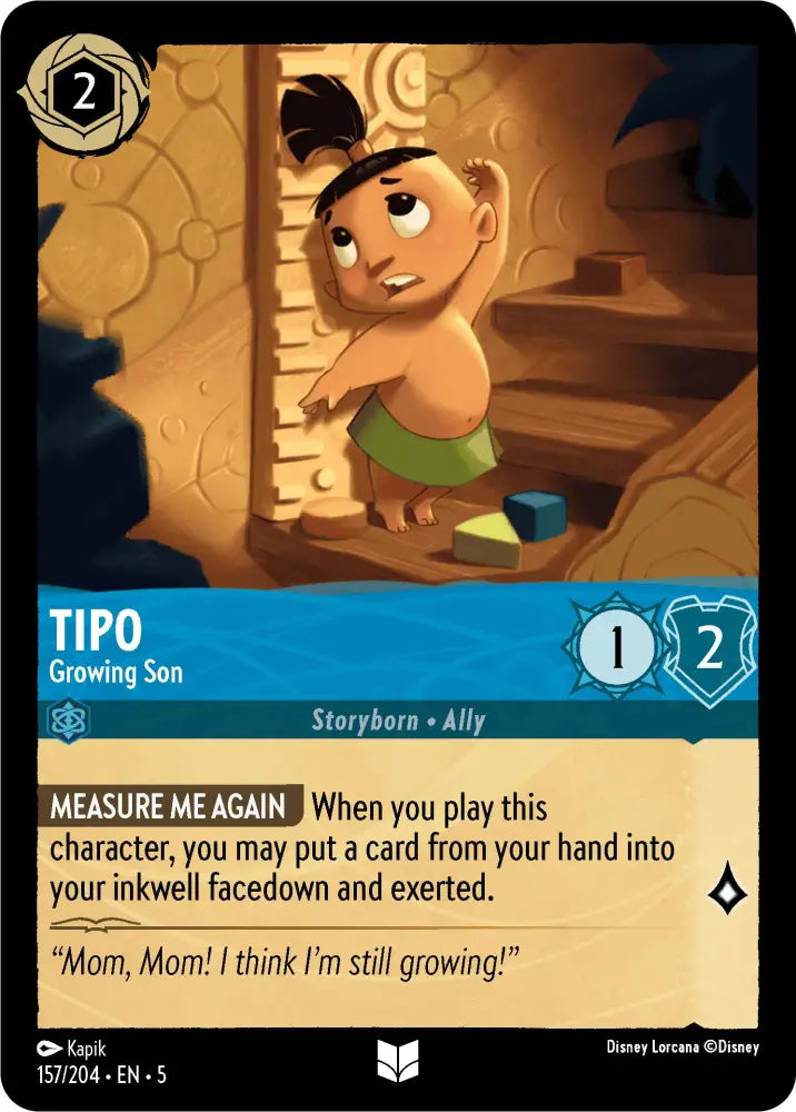 Tipo - Growing Son (157/204) [Shimmering Skies] - Lorcana Single