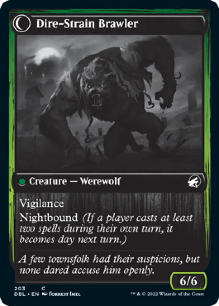 Tireless Hauler // Dire-Strain Brawler [Innistrad: Double Feature] - MTG Single