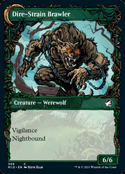 Tireless Hauler // Dire-Strain Brawler (Showcase Equinox) [Innistrad: Midnight Hunt] - MTG Single