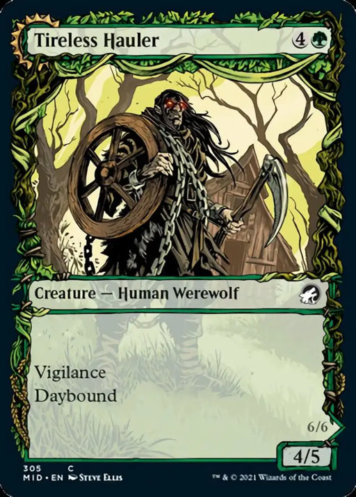 Tireless Hauler // Dire-Strain Brawler (Showcase Equinox) [Innistrad: Midnight Hunt] - MTG Single