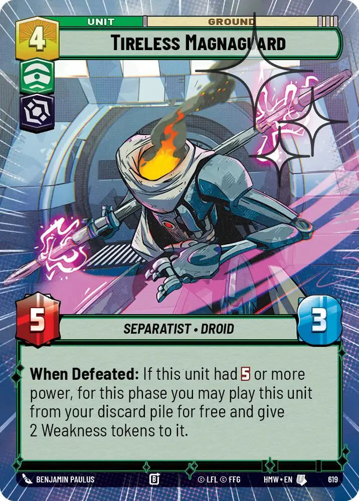 Tireless Magnaguard (Hyperspace Foil) (619) [Homeworlds]