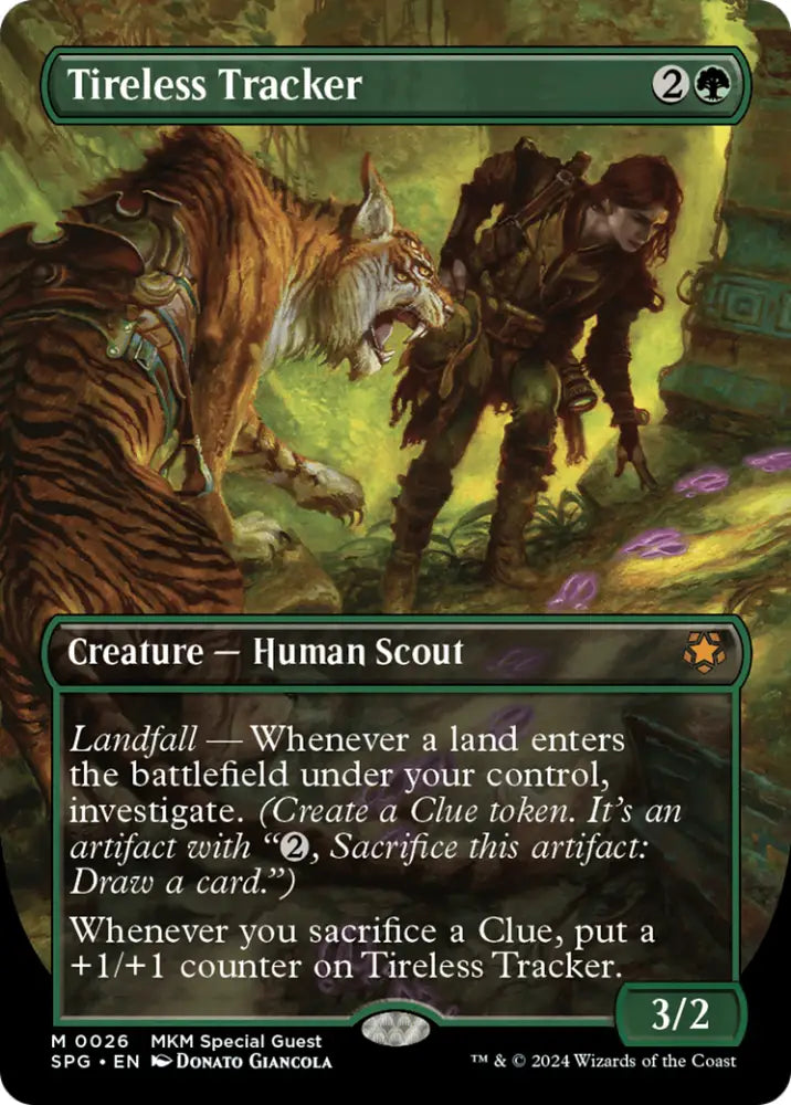 Tireless Tracker (Borderless) [Murders at Karlov Manor Special Guests] - MTG Single