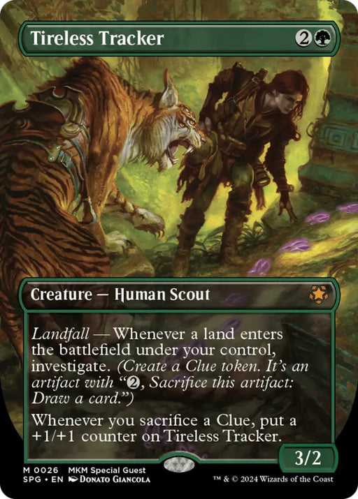 Tireless Tracker (Borderless) [Murders at Karlov Manor Special Guests] - MTG Single